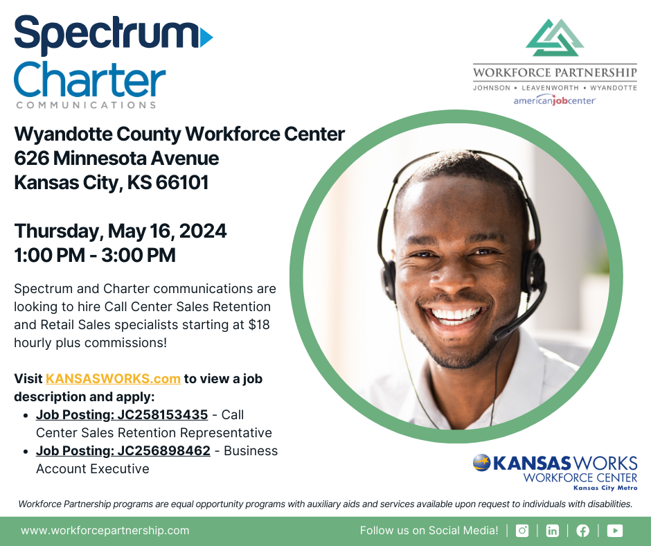 Spectrum hiring event on Thursday, May 16th!