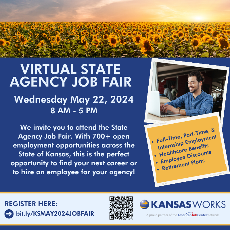 State Agency Job Fair on Wednesday, May 22nd!