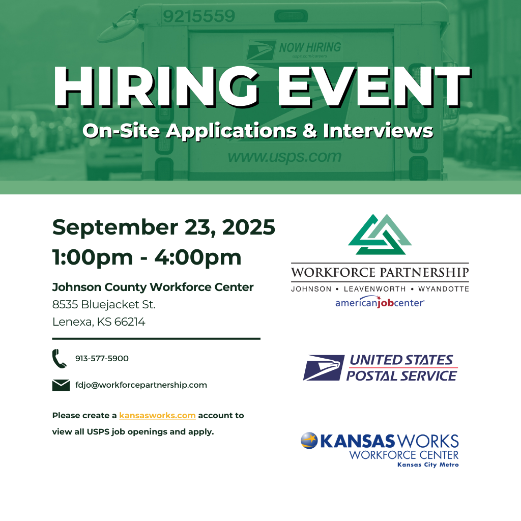 United States Postal Service hiring event on September 23rd!