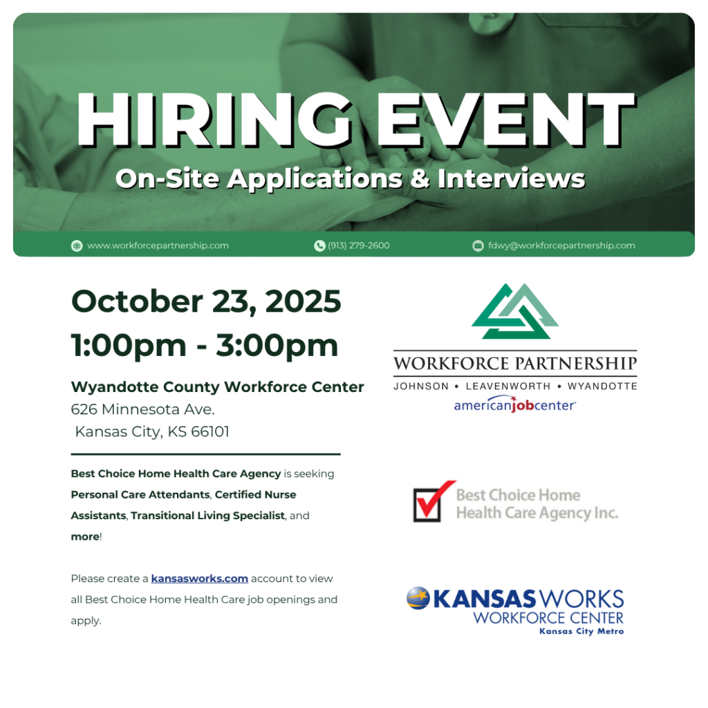 Best Choice Home Health Care Agency hiring event on October 23rd!
