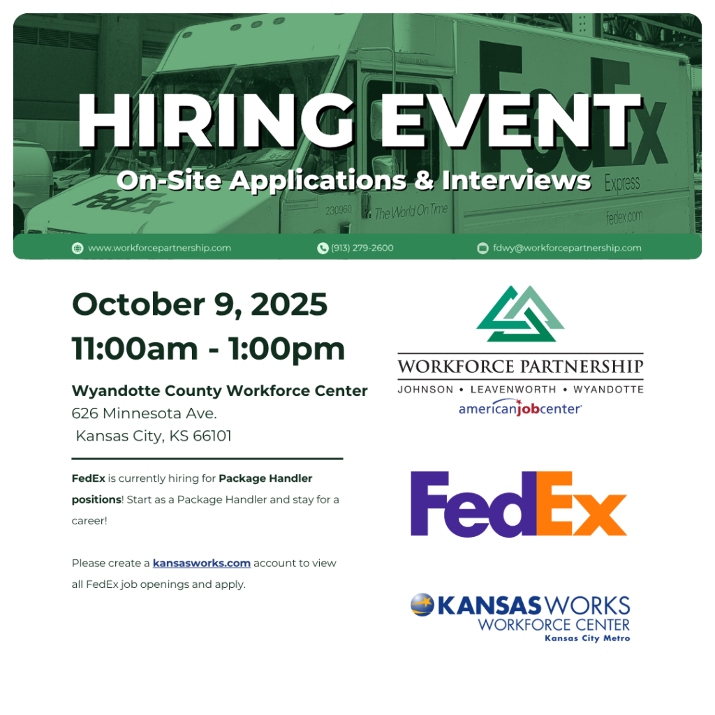 FedEx hiring event on Thursday, October 9th!
