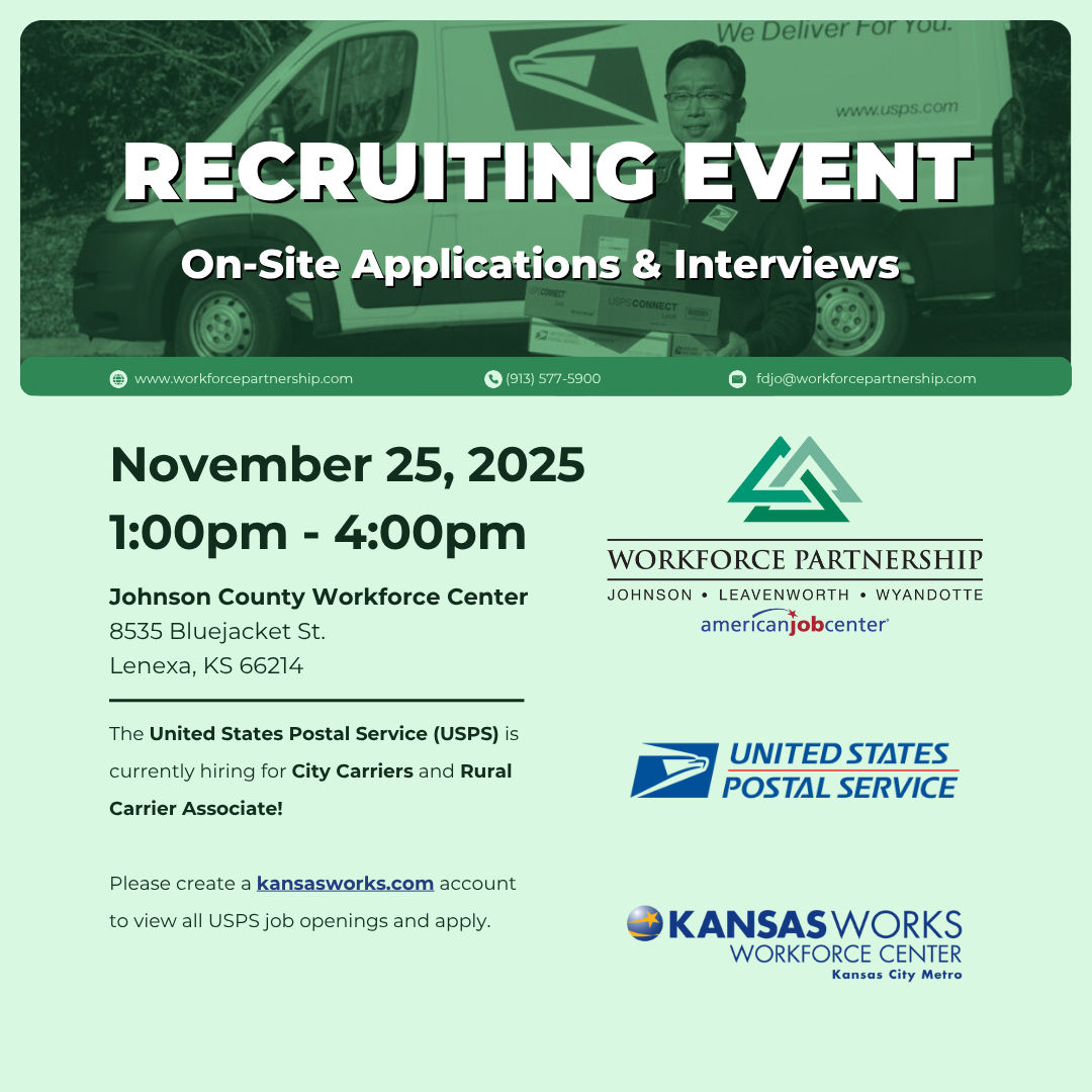 The United States Postal Service (USPS) hiring event on November 25th!