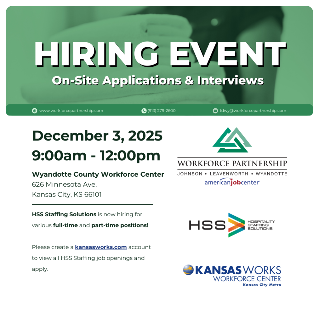 HSS Staffing Solutions hiring event on Wednesday, December 3rd!