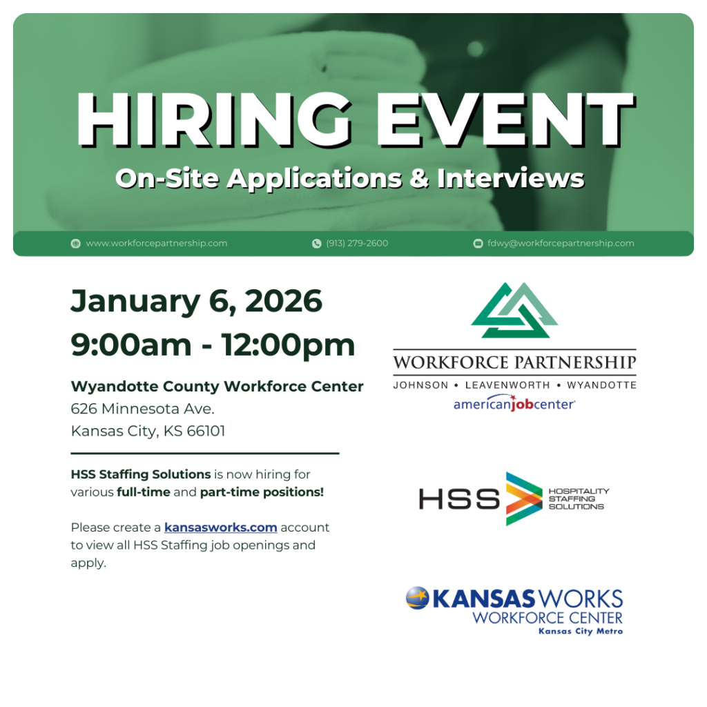 HSS Staffing Solutions hiring event on Tuesday, January 6th!