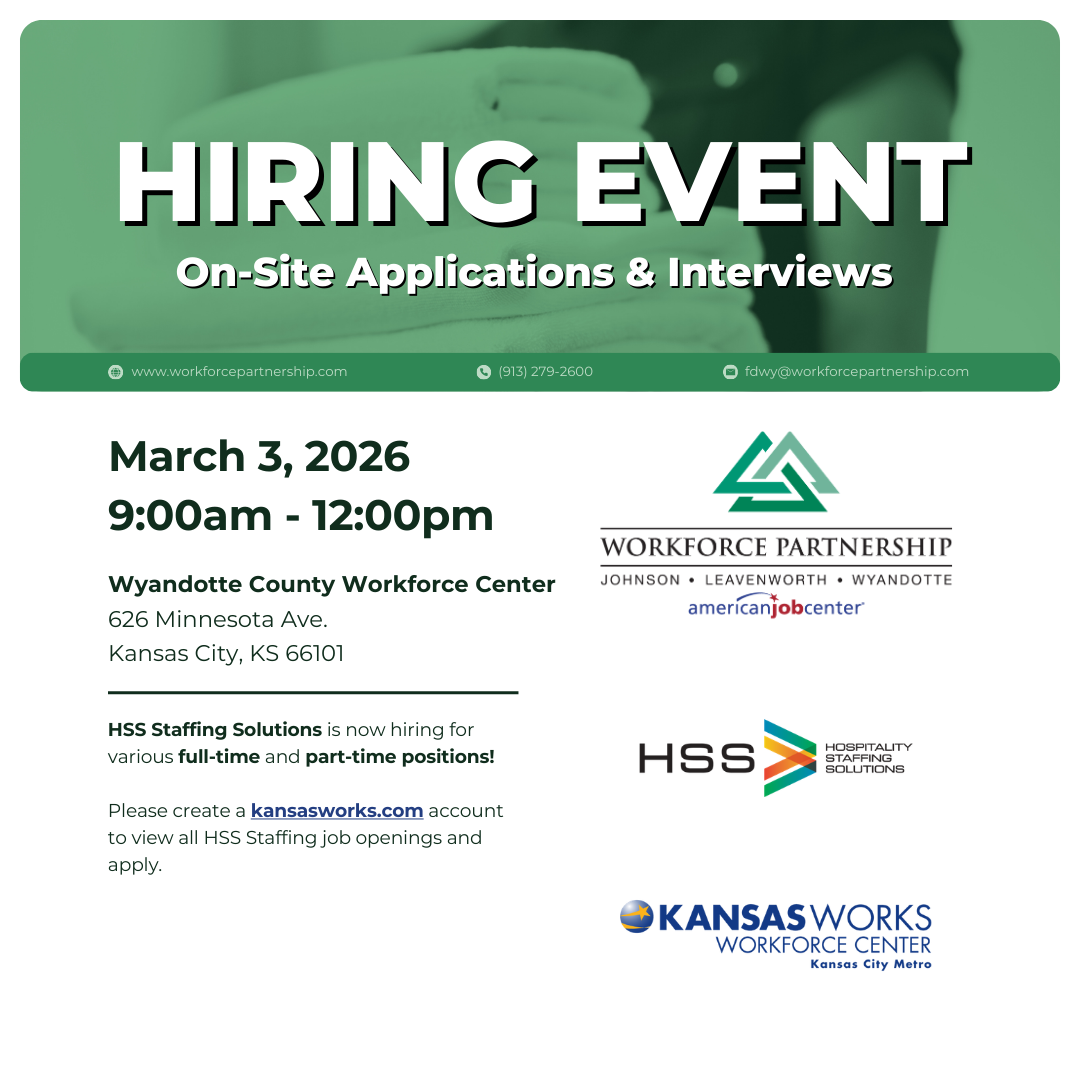 HSS Staffing Solutions hiring event on Tuesday, March 3rd!