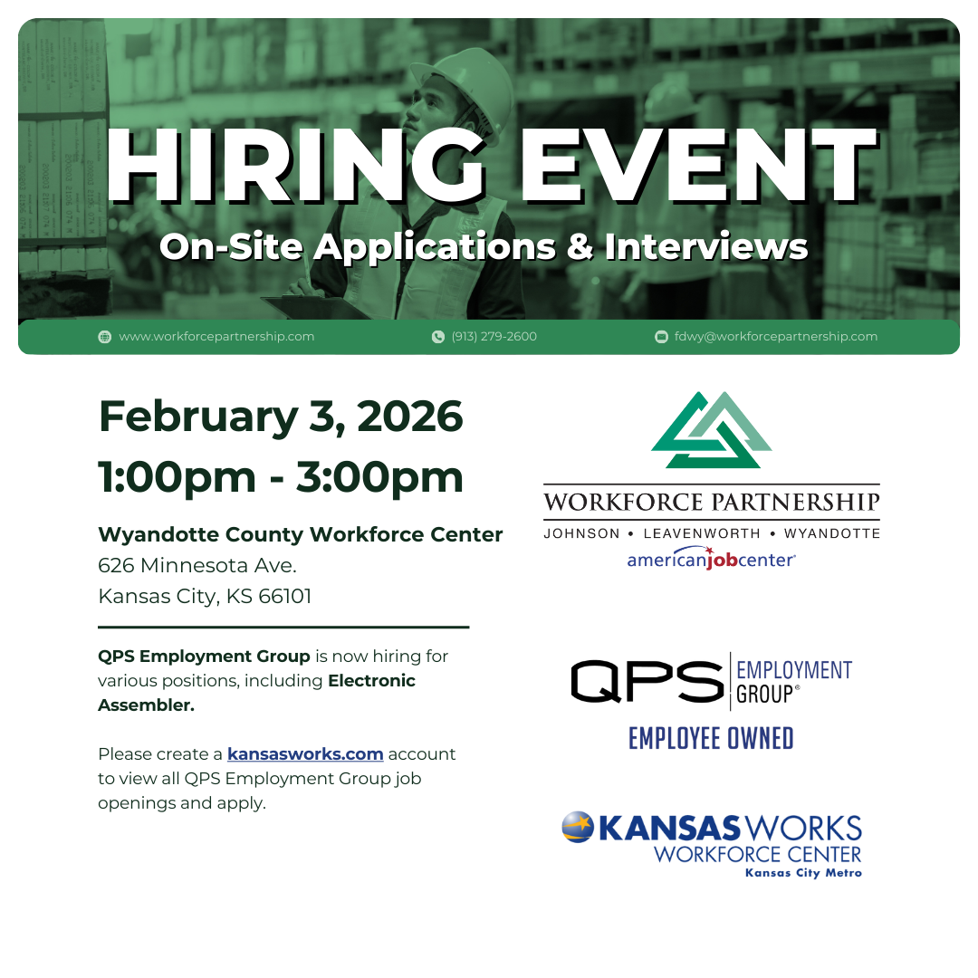 QPS Employment Group hiring event on Tuesday, February 3rd!