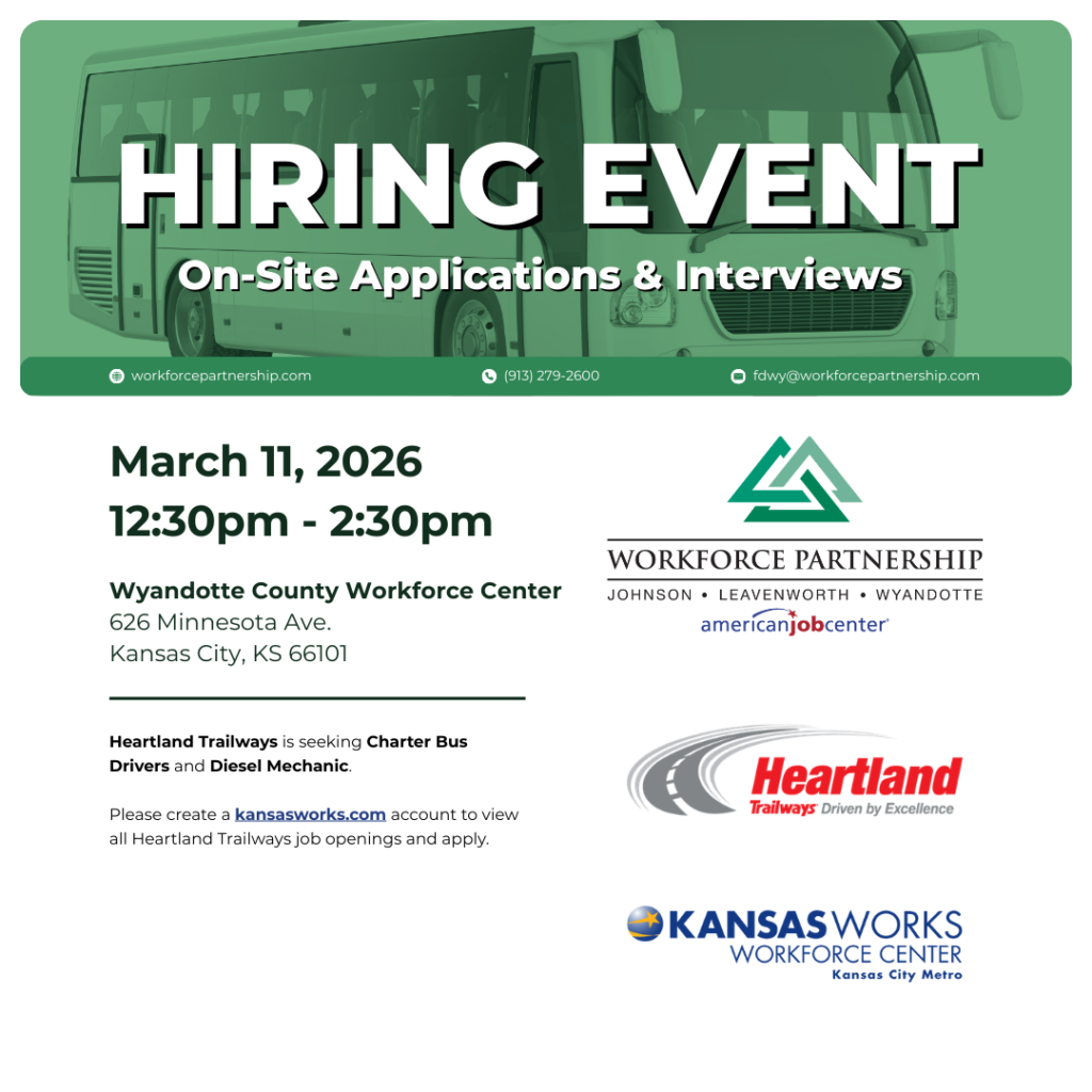 Heartland Trailways hiring event on March 11th!