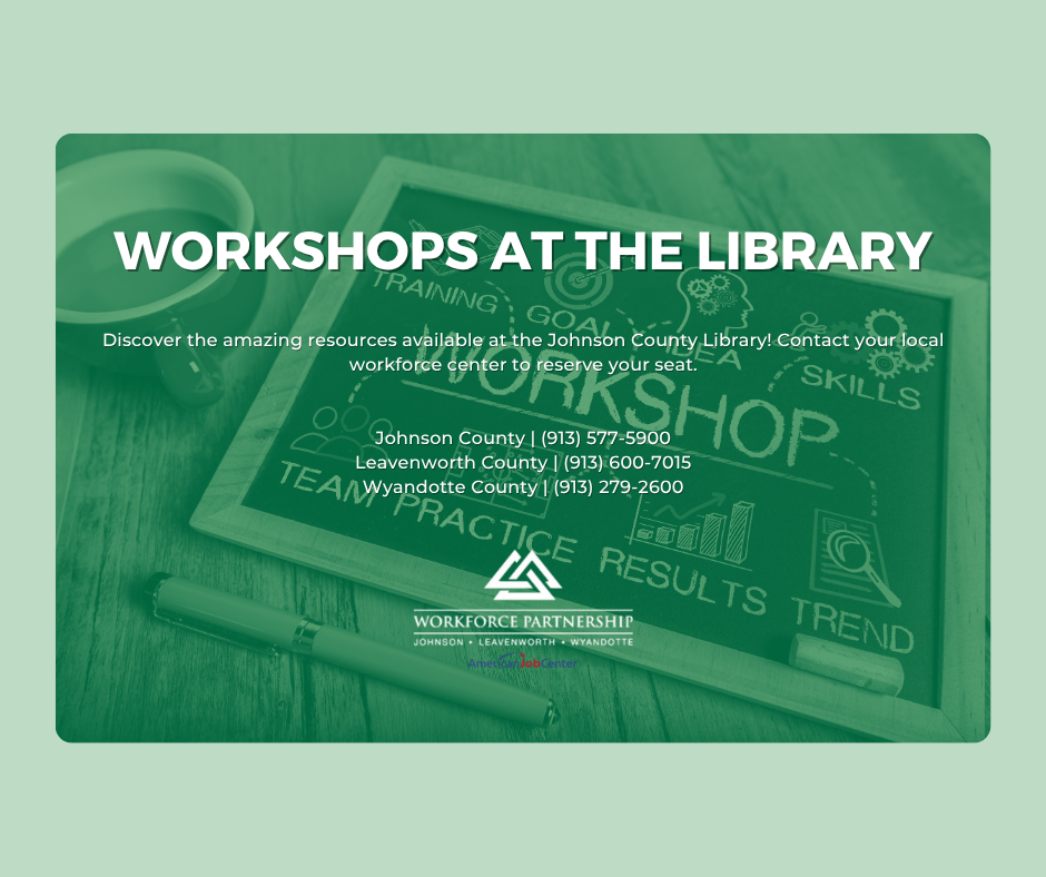 Workshops held at the Johnson County Library!